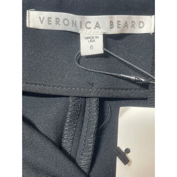 NEW Veronica Beard Erin Women's Black Zip Up Front Midi Straight Pemcl Skirt 6 - Picture 7 of 9